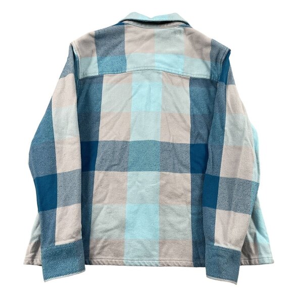 Cabelas Shacket Womens 2XL Plaid Gingham Blue Winter Outdoor Fall - Picture 2 of 7